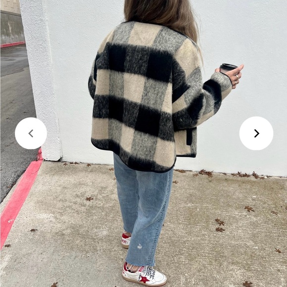 Ascot and hart wool unlined jacket with snaps. Boxy oversized fit - Picture 3 of 3